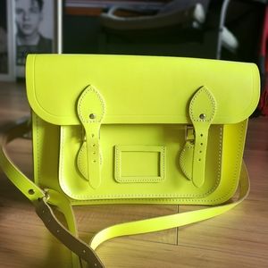 Cambridge Satchel Neon Yellow